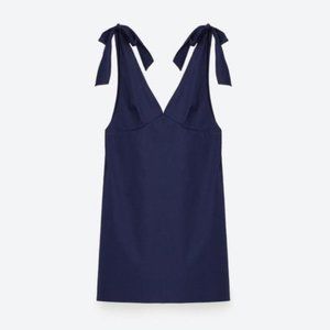 Zara Tie Strap Mini Dress